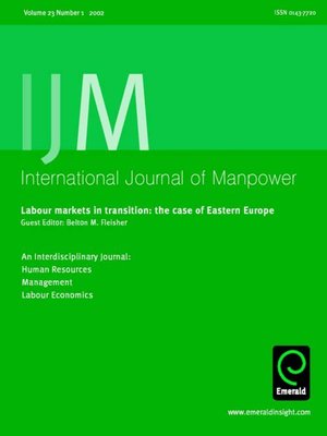 cover image of International Journal of Manpower, Volume 23, Issue 1